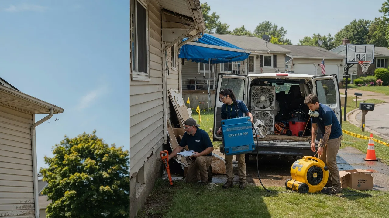 Ceiling Leak Cleanup in Elgin, OH near me